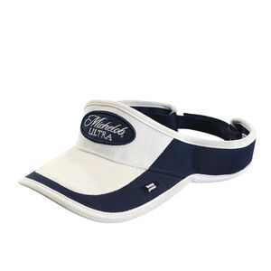 Michelob Ultra White & Navy Mesh Visor